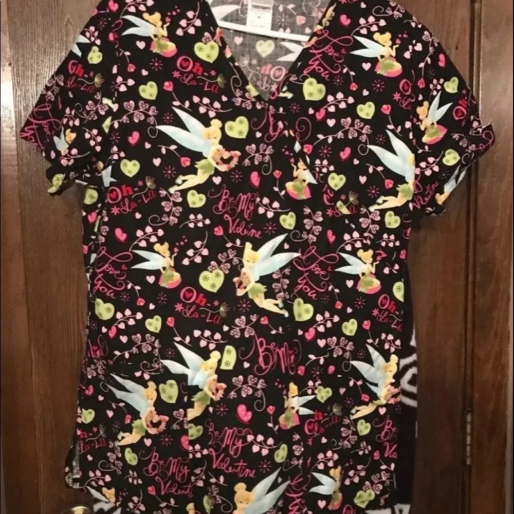 Disney Tinker Bell Valentine Scrup Top